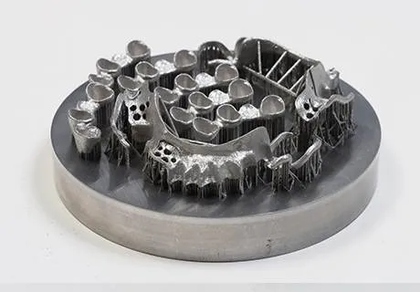 High-strength titanium alloy dental implant bridges and removable partial denture frameworks